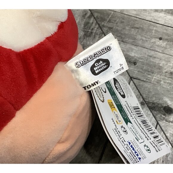 Mocchi Mocchi Super Mario Club Toad Mushroom Plush 12" Collectible Toy - Picture 6 of 7